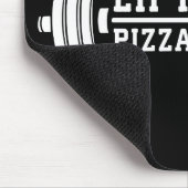 今すぐ持ち上げ，ピザ後で， Barbell - おもしろいノベルティジム マウスパッド (コーナー)