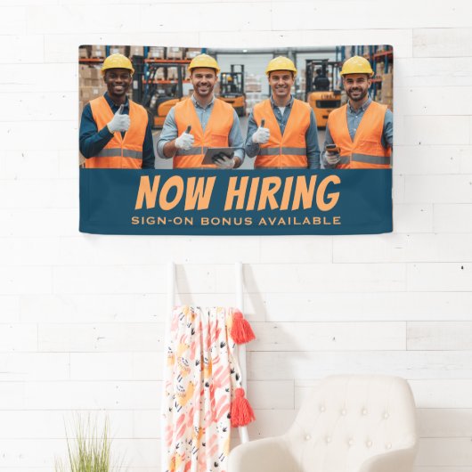 今すぐ採用サインオンボーナス利用可能バナー – カスタム 横断幕 (インサイチュ)