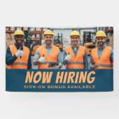 今すぐ採用サインオンボーナス利用可能バナー – カスタム 横断幕 (横)