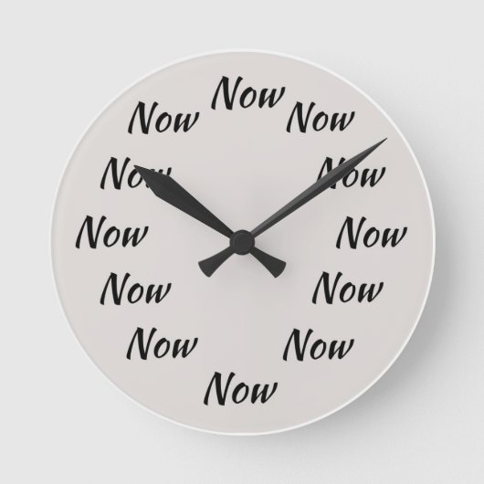 今すぐ時計 ラウンド壁時計 (正面)