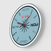 今すぐ来る ラージ壁時計 (傾斜)