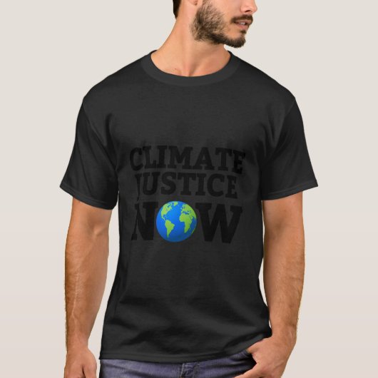 今すぐ気候正義 Tシャツ (正面)