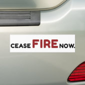今すぐ消火する バンパーステッカー (車上)