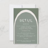 今すぐ熱狂する詳細エンクロージャカード 出欠カード (正面)