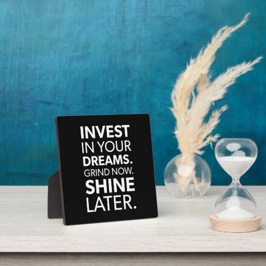 今すぐ研削、後で輝く – 成功やる気を起こさせる フォトプラーク (インサイチュ)