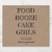 今すぐ私のグロムスマンにおもしろいなる ビールラベル (シングルラベル)