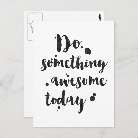 今すぐ素晴らし実行 – カー感動的ド ポストカード (正面/裏面)