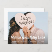 今すぐ結婚したパーティー後の写真結婚の予算 (正面/裏面)