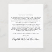 今すぐ結婚したパーティー後の写真結婚の予算 (裏面)