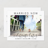 今すぐ結婚した予算祝後の写真結婚の (正面/裏面)