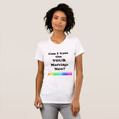 今すぐ結婚して投票していい? Tシャツ (正面フル)
