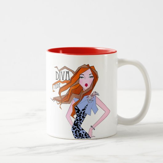 「今すぐ脇へ寄っていいよ、僕はここにいる!」 2トーンのコフ ツートーンマグカップ (右)