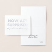 今すぐ行動おもしろい驚く花嫁/メイド・オブ・オーナー（花嫁付き添い人） 箔カード (ディスプレー)