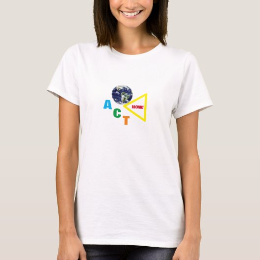 今すぐ行動!地球を救え /Extinction Rebellion Tシャツ (正面)