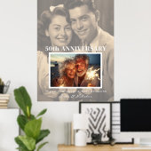 今すぐ記念日のマイルストーン |カップルの写真 ポスター (ホームオフィス)