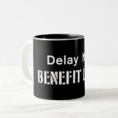 今すぐ遅延し、後でメリットを得る ツートーンマグカップ (正面左)