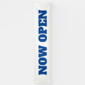 今すぐ開くカスタム新しいビジネスホワイトブルー 横断幕 (縦)