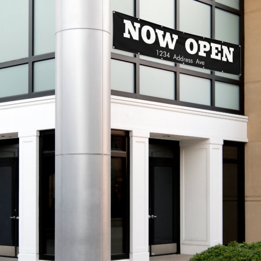 今すぐ開く – 耐候性カスタムのビジネスバナー 横断幕 (ビルの外側)