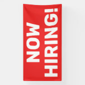今すぐ雇用バナー 横断幕 (縦)
