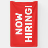 今すぐ雇用バナー 横断幕 (縦)