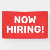 今すぐ雇用バナー 横断幕 (横)