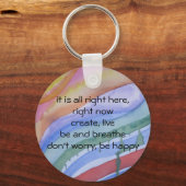 「今すぐ」水カラーキーチェーン キーホルダー (正面)