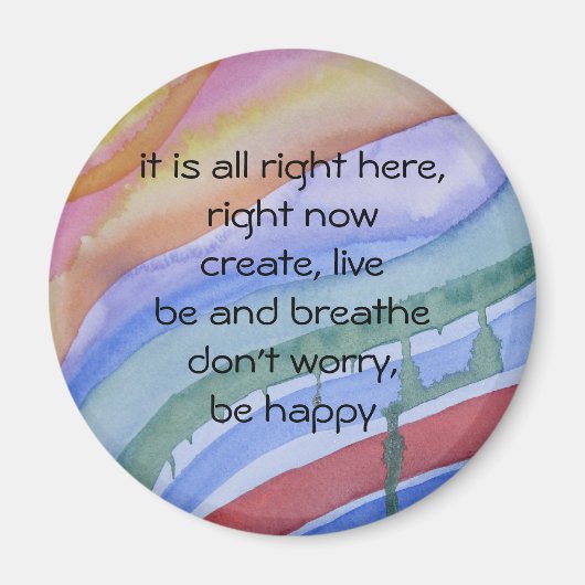 「今すぐ」水彩磁石 マグネット (正面)