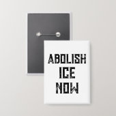 今すぐICEを廃止せよ - 米国の政治的抗議 缶バッジ (正面/裏面)
