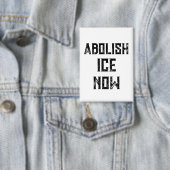 今すぐICEを廃止せよ - 米国の政治的抗議 缶バッジ (インサイチュ)