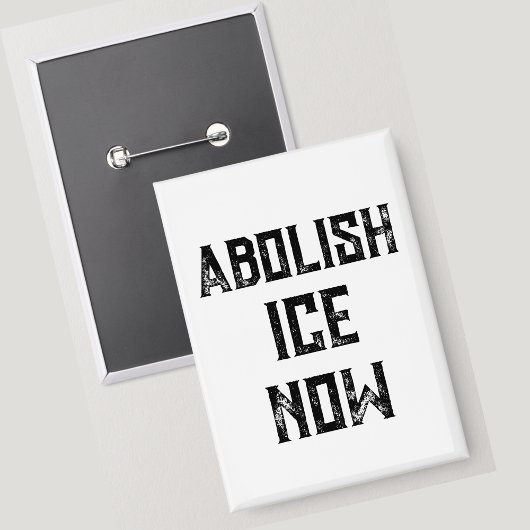 今すぐICEを廃止せよ - 米国の政治的抗議 缶バッジ