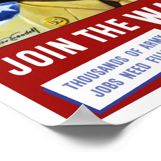 今すぐWACに参加 – - WWII ポスター (角)