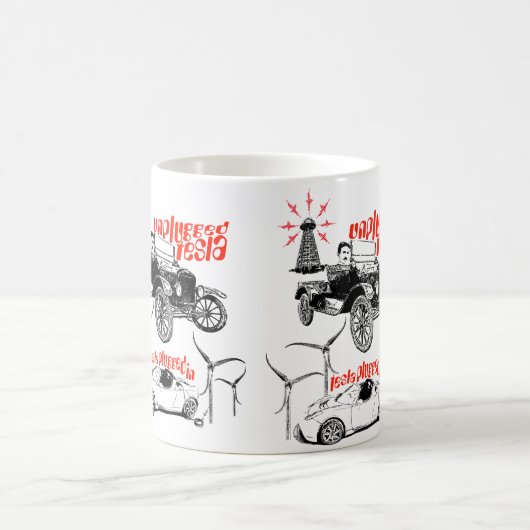 今そして前にTesla コーヒーマグカップ (中央)