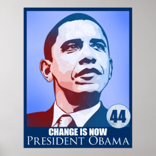 今ではオバマの変更大統領はポスターです ポスター