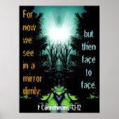 今では我々はぼんやりと鏡に見える ポスター (正面)