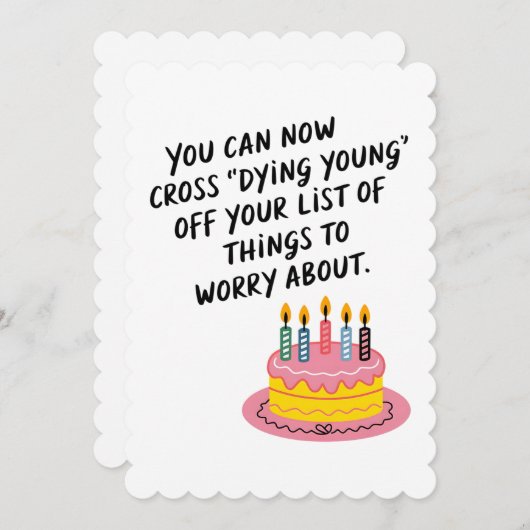 今では死ぬ老若男女おもしろいを越える誕生 シーズンカード (正面/裏面)