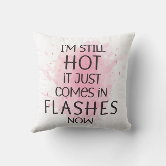 今でも焦って来熱いユーモアのある クッション (裏面)