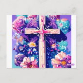 今でも神はキリスト教の教会を救愛している ポストカード (裏面)