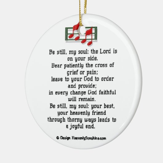 今でも私の精神のクリスチャンの賛美歌があって下さい セラミックオーナメント (左)