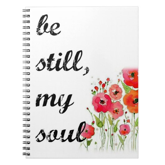 "今でも私の精神"がジャーナル/祈りの言葉ジャーナルあって下さい ノートブック (正面)