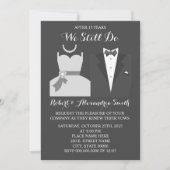 今でも記念日の結婚更新を行います  招待状 (正面)