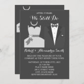 今でも記念日の結婚更新を行います  招待状 (正面/裏面)