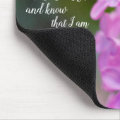 今でも賛美歌の46:10の紫色の薄紫の花があって下さい マウスパッド (コーナー)