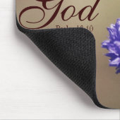 今でも賛美歌の46:10の蝶花があって下さい マウスパッド (コーナー)