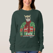 今でも醜いクリスマスのセーターを着ている スウェットシャツ (正面)
