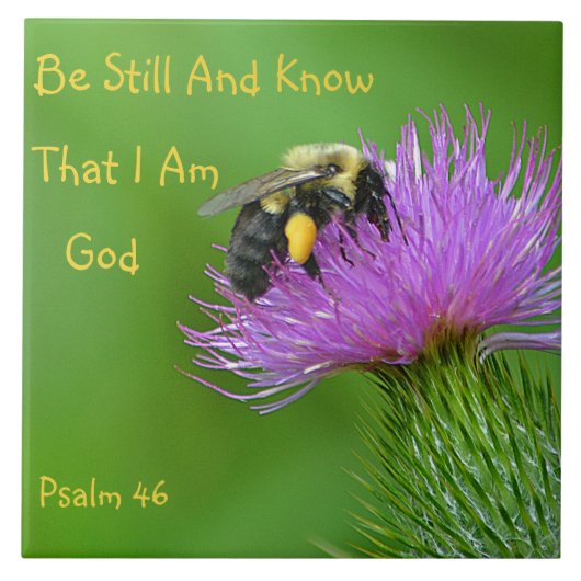 今でも《昆虫》マルハナバチがあって下さい タイル (正面)