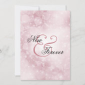 今と永遠に埃っぽいバラ結婚式招待状 招待状 (正面)