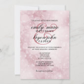 今と永遠に埃っぽいバラ結婚式招待状 招待状 (裏面)