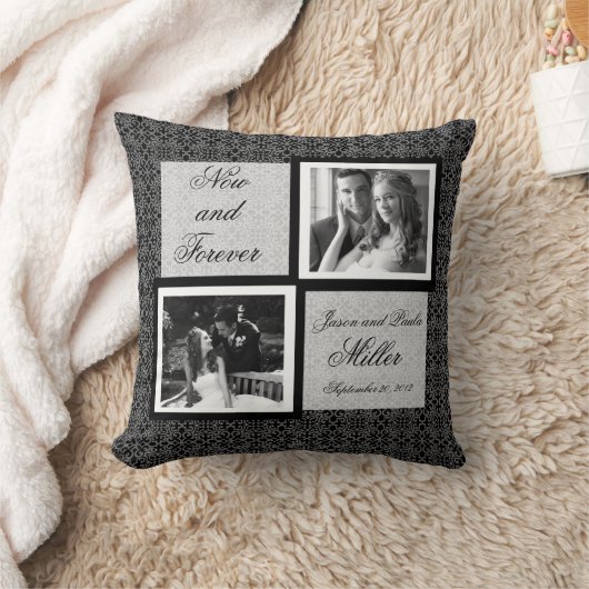 今と永遠の白黒の柄の枕 クッション (ブランケット)