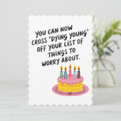 今なら「若くして死ぬ」なんて 馬鹿げた 老年 誕生日を 克服できる 招待状 (スタンド正面)