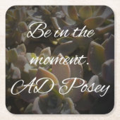 今にも大混乱に陥っている スクエアペーパーコースター (正面)